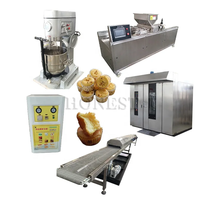 Stable Performance Baking Equipment for Cakes / Automatic Cake Making Machine Cup