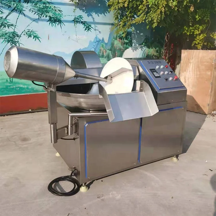 ZB-125 высокоскоростная автоматическая нержавеющая сталь измельчитель мяса с чашей эмульгатор измельчительная машина для пищевой промышленности