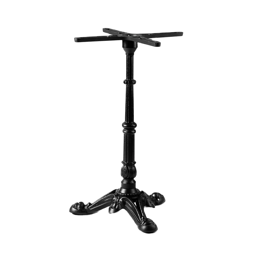 WEKIS Hot Sale Black Steel Tulip Circular Table Base With Round Stand For Dining Bar Table Wrought Iron Table Base