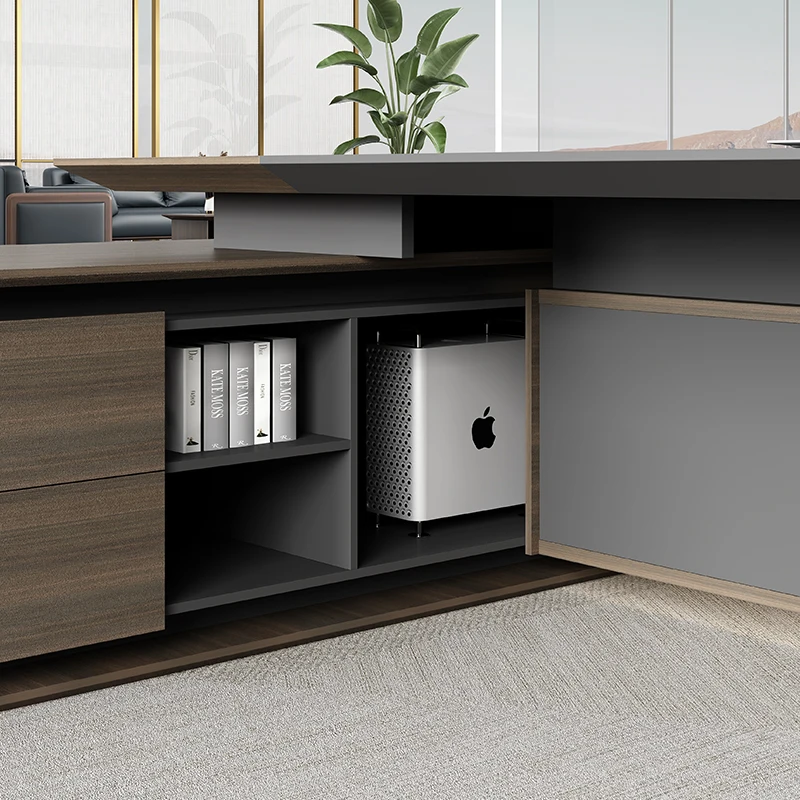 Zitai Modern Concise Design Original Ceo Latest Office Desk Luxury  MDF Executive Desk Manager L Shaped Boss Office Table