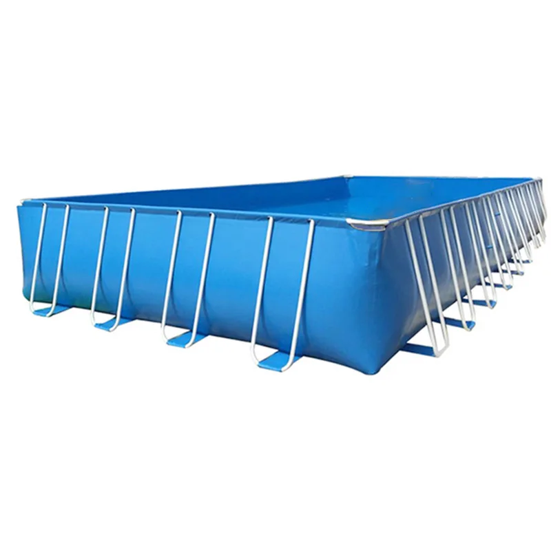 Factory large 975cm x 488cm x 132cm custom PVC portable rectangular frame pool Fish Tank Water Storage Tank Container Pool