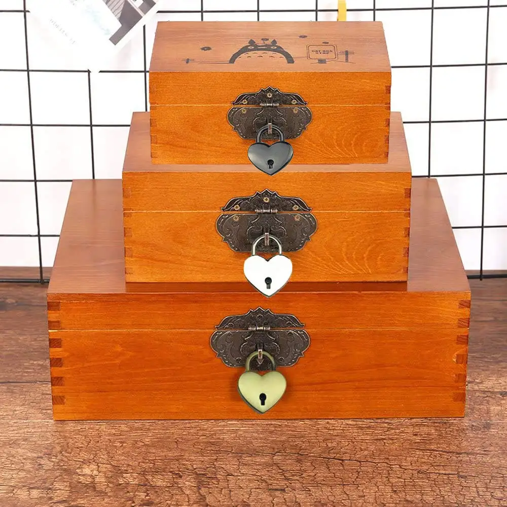 Custom heart shape padlocks and keys fingerprinting smart tuya practice art craftsman ship brass rose gold suitcase disc padlock