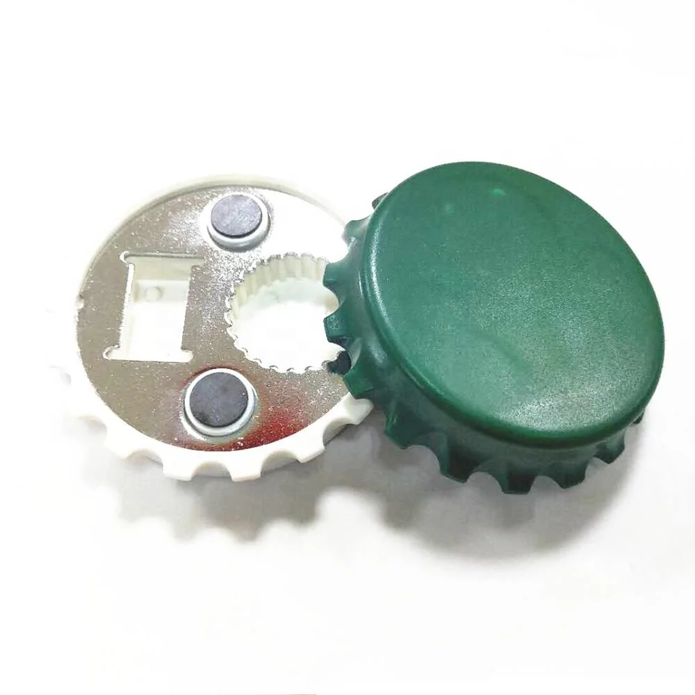 Promotional gift beer shaped fridge magnet cap bottle opener