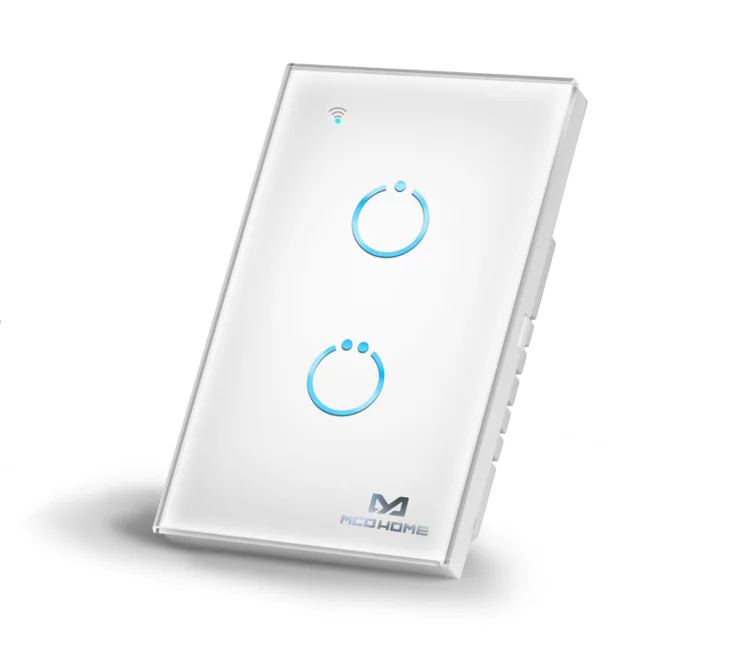 Mcohome Mh-s512-wf Z-wave Touch Panel Switch Work With Alexa and Google Assistant