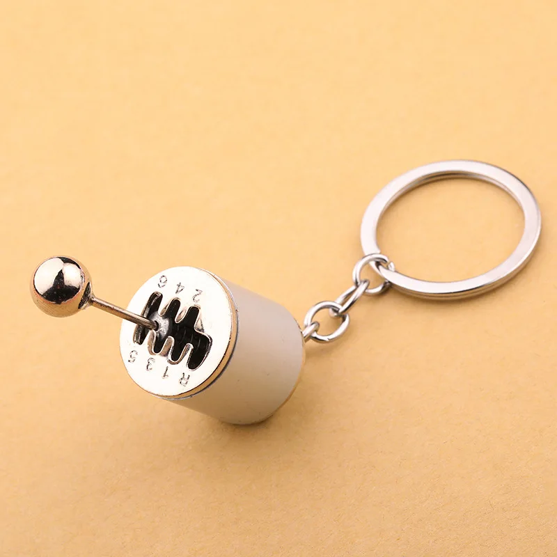 Car Pendant Six Gear Shift Keychain Metal Key Chain Pendant