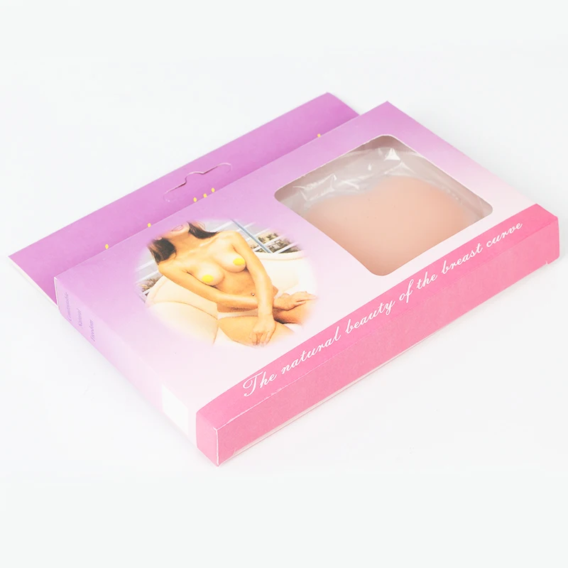 Ladies Breast Stickers Reusable Adhesive Invisible Seamless Nude Silicone Nipple Cover