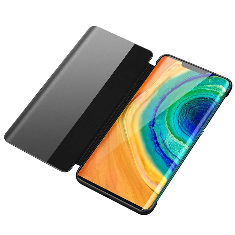 For Huawei Mate 30 P30 Pro Premium Quality Window View Leather Wallet Flip Phone Holster Phone Case