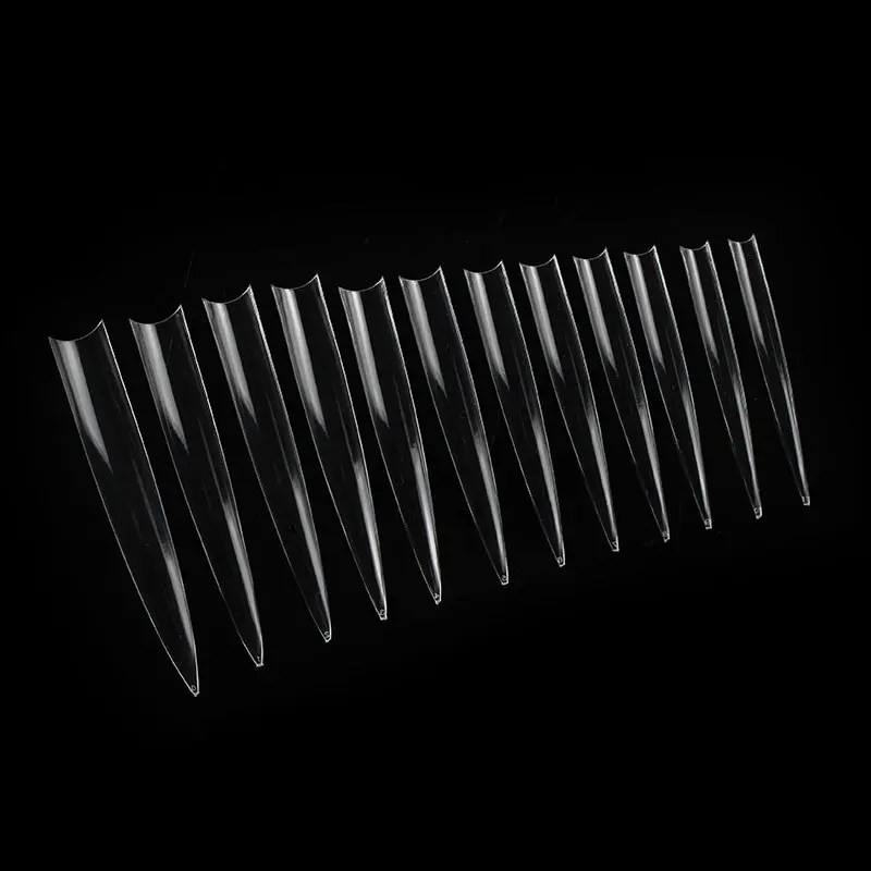 Extra Long pointed Stiletto nail art tips Acrylic False Nail Tips Sharp Display Stiletto Nail Tips
