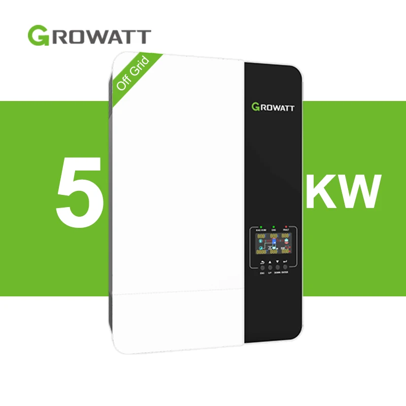 Growatt низкочастотный 48 В чистый синусоидальный 230 220 инвертор Hibrido 5000 Вт Mppt Гибридный выключенный солнечный для бытовой техники