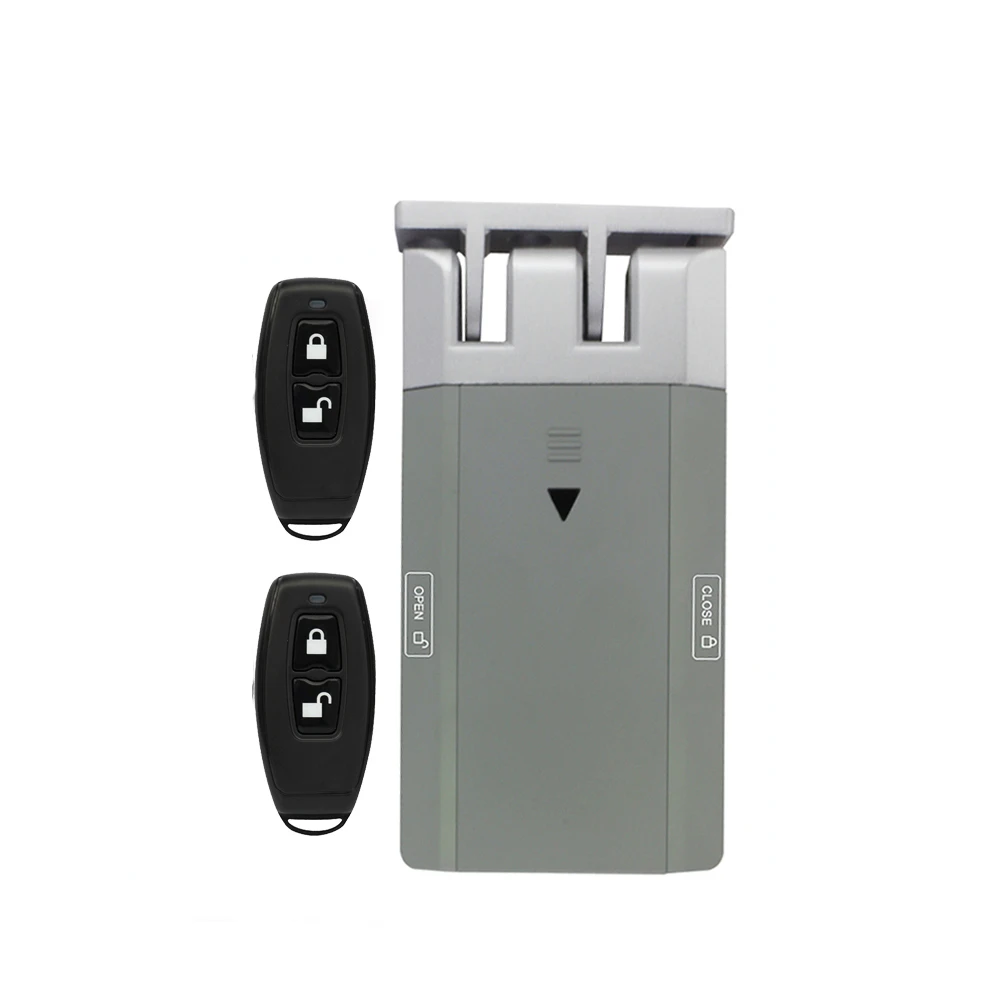 Secukey Wireless Remote Control Lock with 4 Remote Keys Security Invisible Keyless Lock Zinc Alloy Metal Case