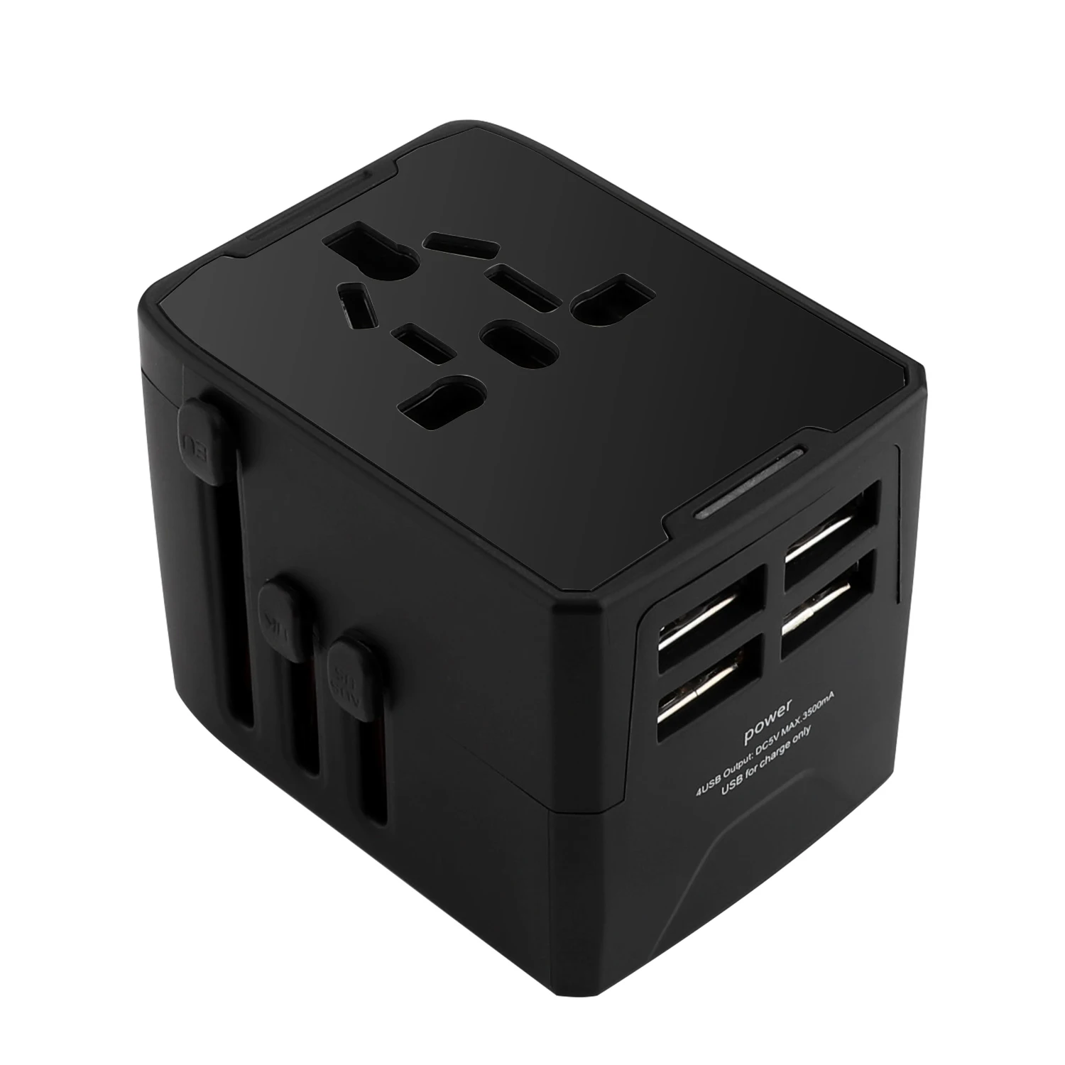 2019 Newest BS8546 UK USA AUS EU plug and 4 port usb fast travel power adapter