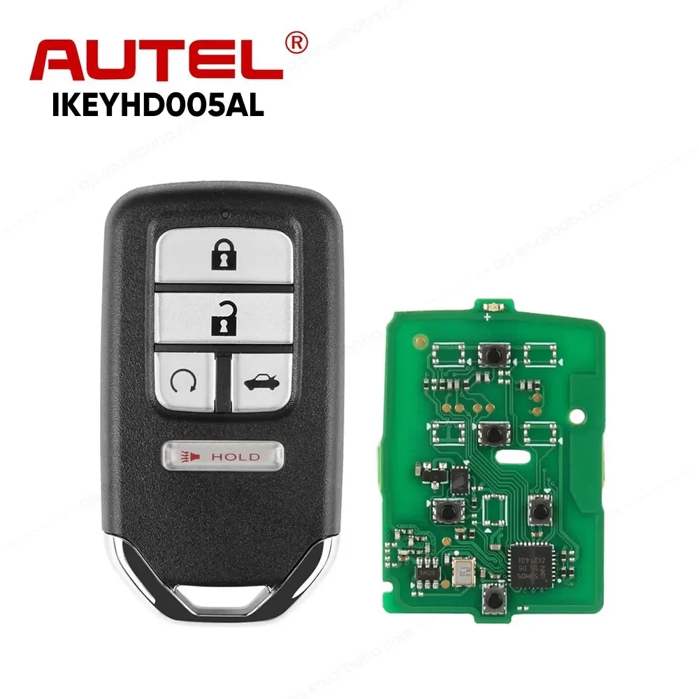 Autel IKEYHD005AL IKEY HD005AL 5 кнопок смарт-ключ для Honda используется с Altra автомобильным сканером OBD2 диагностические инструменты KM100 IM508 IM608