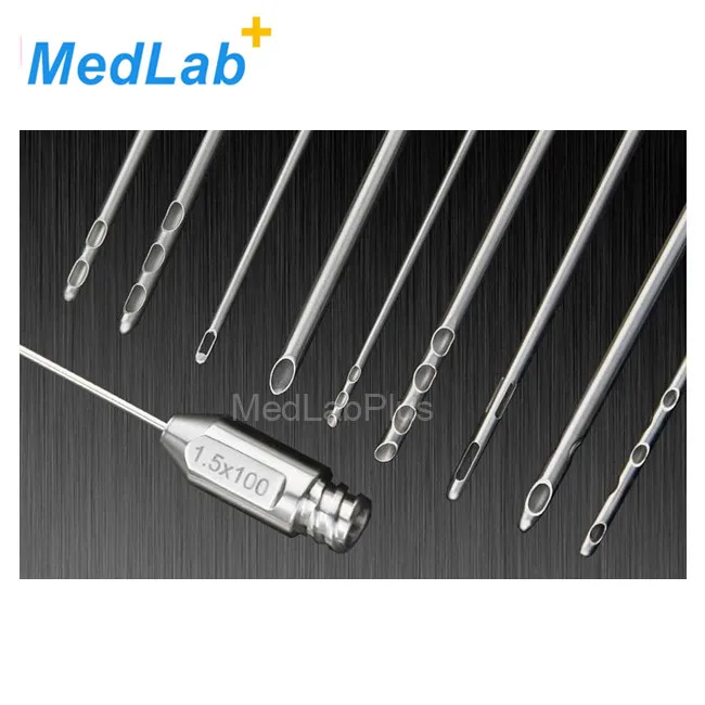 liposuction cannula fat suction harvesting plastic surgery instruments
