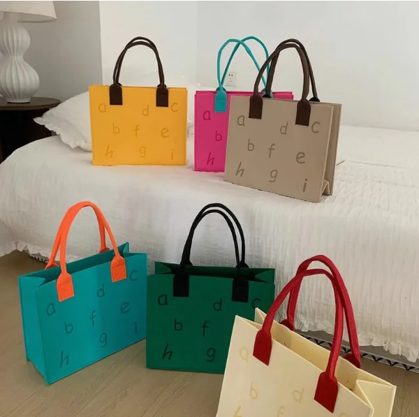 Brand new Stylish felt Organizer Insert Bag made in China colored