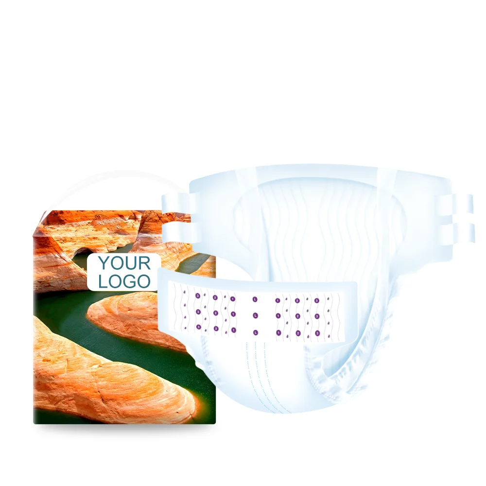 Hot Sales Customized Premium Eco Biodegradable Ultra Thick Diaper Adult Absorption Breathable OEM Abdl Diaper Ultra Thick Adult