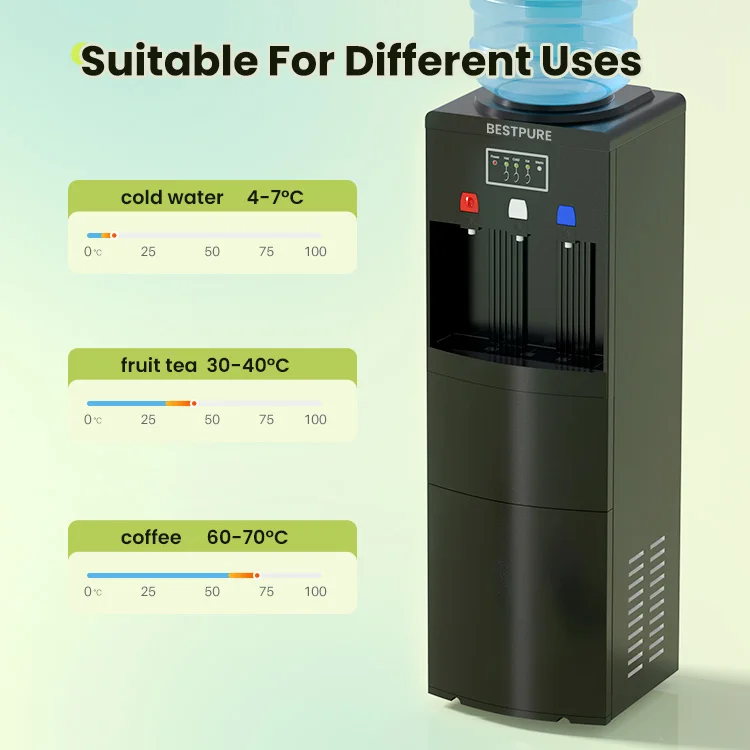 Ice Maker Dispenser Water Household Home Top Load Hot and Cold Water Dispenser Stand
