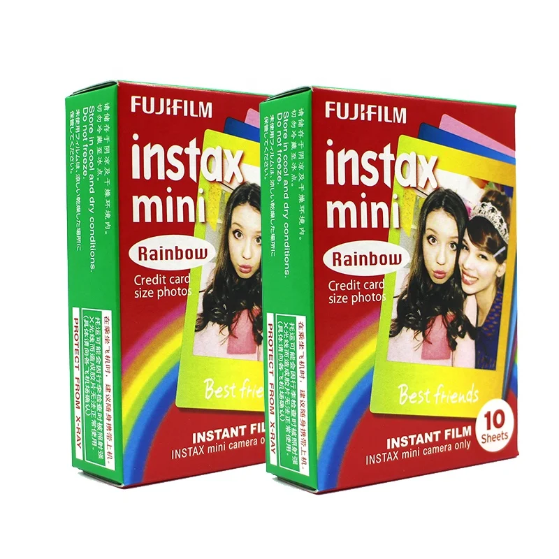 
Fujifilm Instax Mini Film Instant Rainbow Film for Mini 7s/Mini 8/Mini 9/Mini 11/Mini 25/Mini 50s/Mini 90 Camera and so on. 
