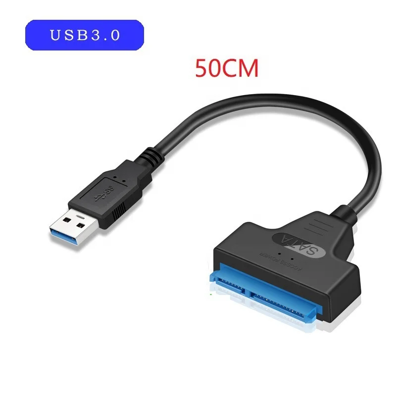 USB 3.0 To SATA Adapter 22PIN HDD Cable 7+15pin SATA For 2.5inch HDD/SSD Converter USB 3.0 to Sata III Cable