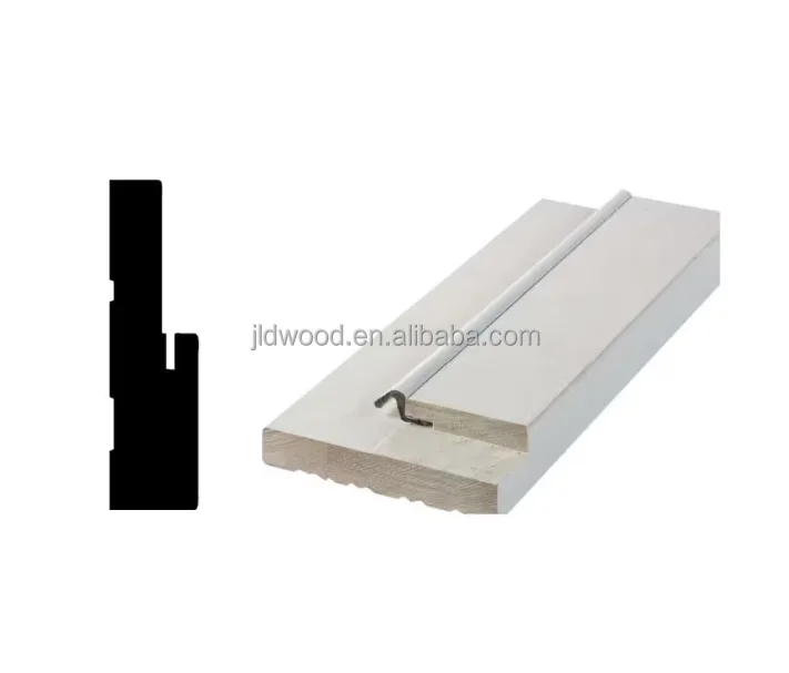 Water Based primed rabbet door jamb Environmental  Modern Baseboard Wood Moulding Molding Pine Door Jamb