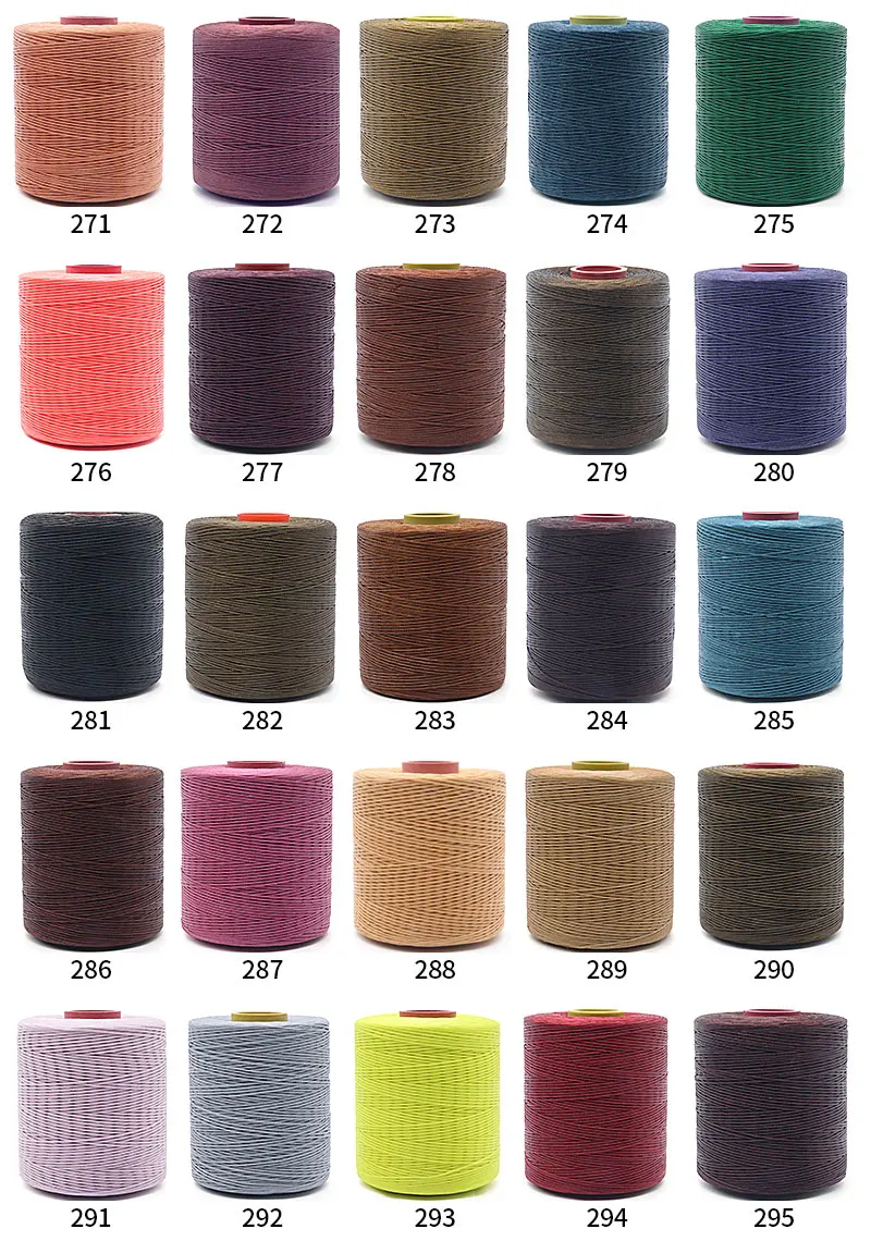 wholesale flat wax thread 100% polyester for sewing shoes
