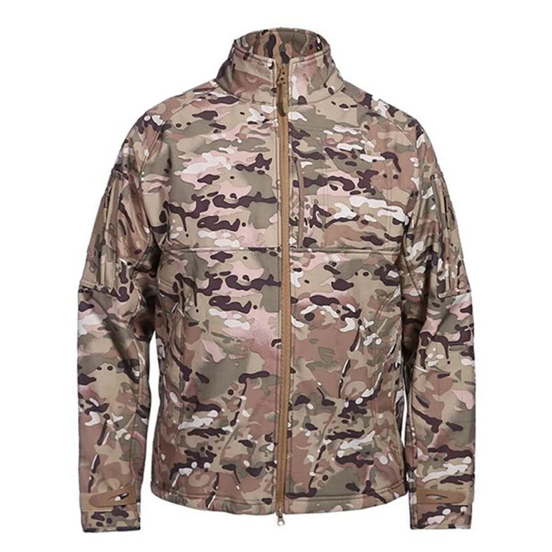 YAKEDA winter tactical outdoor waterproof zipper pocket training tactical jacket men camogflage tacticao coat softshell jacket