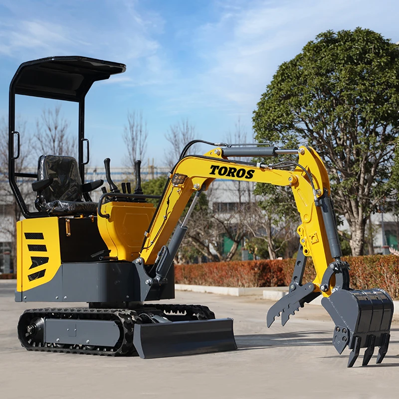 Factory Price 1ton Crawler Small Digger Multifunctional Farm Garden Mini Escavatore Fast Delivery Epa Diesel Engine Excavator