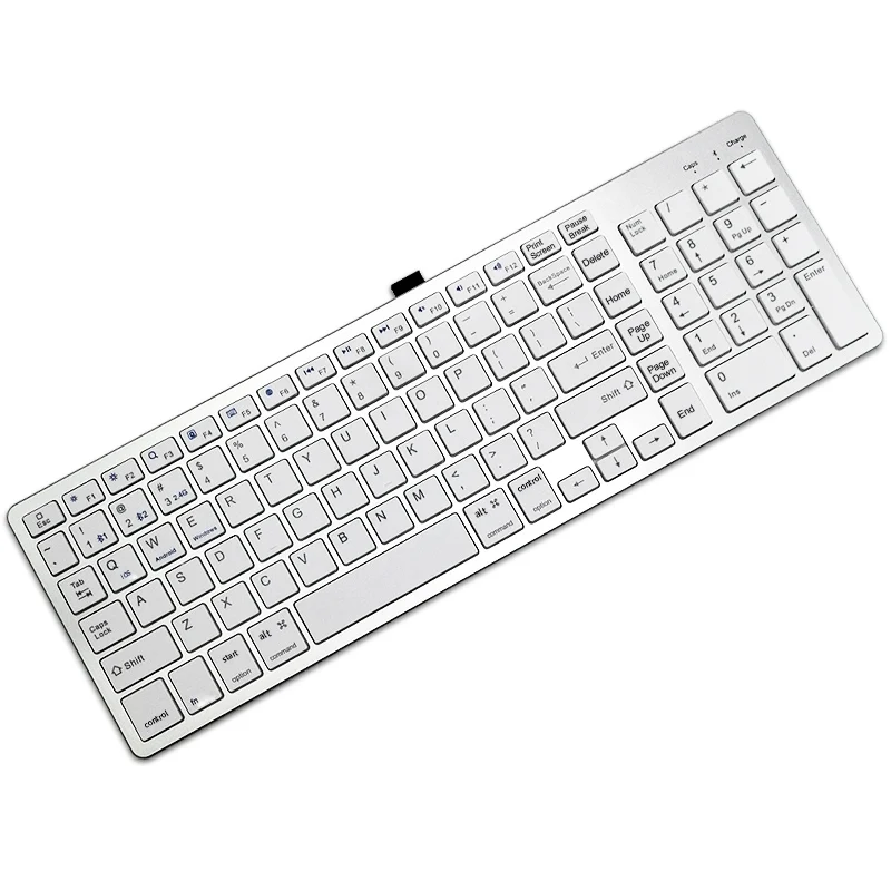 Computer Accessories Custom Layout Portable Wireless BT  Rechargeable Keyboard For Apple Ipad Android Tablet For Office Or Study
