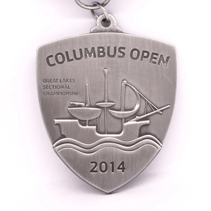 KD Craft Silver Plated Metal Crafts Wholesale Custom Championship Metal Gold Award Running Marathon Medals For Sports