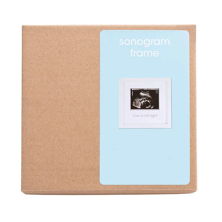  На заказ 4x3 дюйма фотография ребенка sonogram беременность фоторамка в подарок