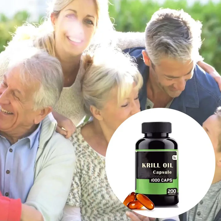 Health Supplements Omega 3 Krill oil softgel Capsules 500mg 1000mg Krill oil softgel