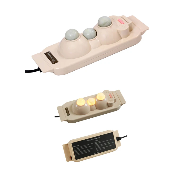 best seller hot stone natural jade physiotherapy thermal new design acupressure nugar best korea 3 ball massage projector