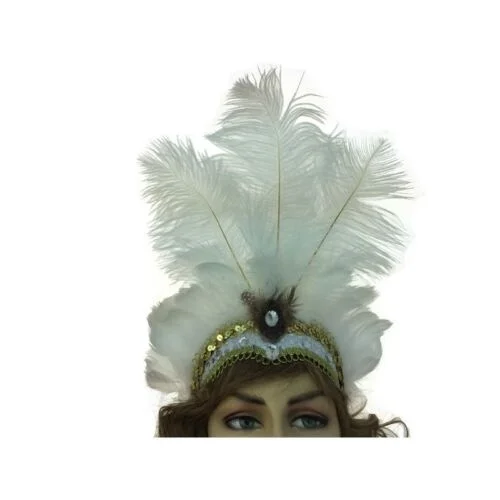 SHOWGIRL Бурлеск перо головной убор, санун CAN SAMBA девушка костюм головной убор/