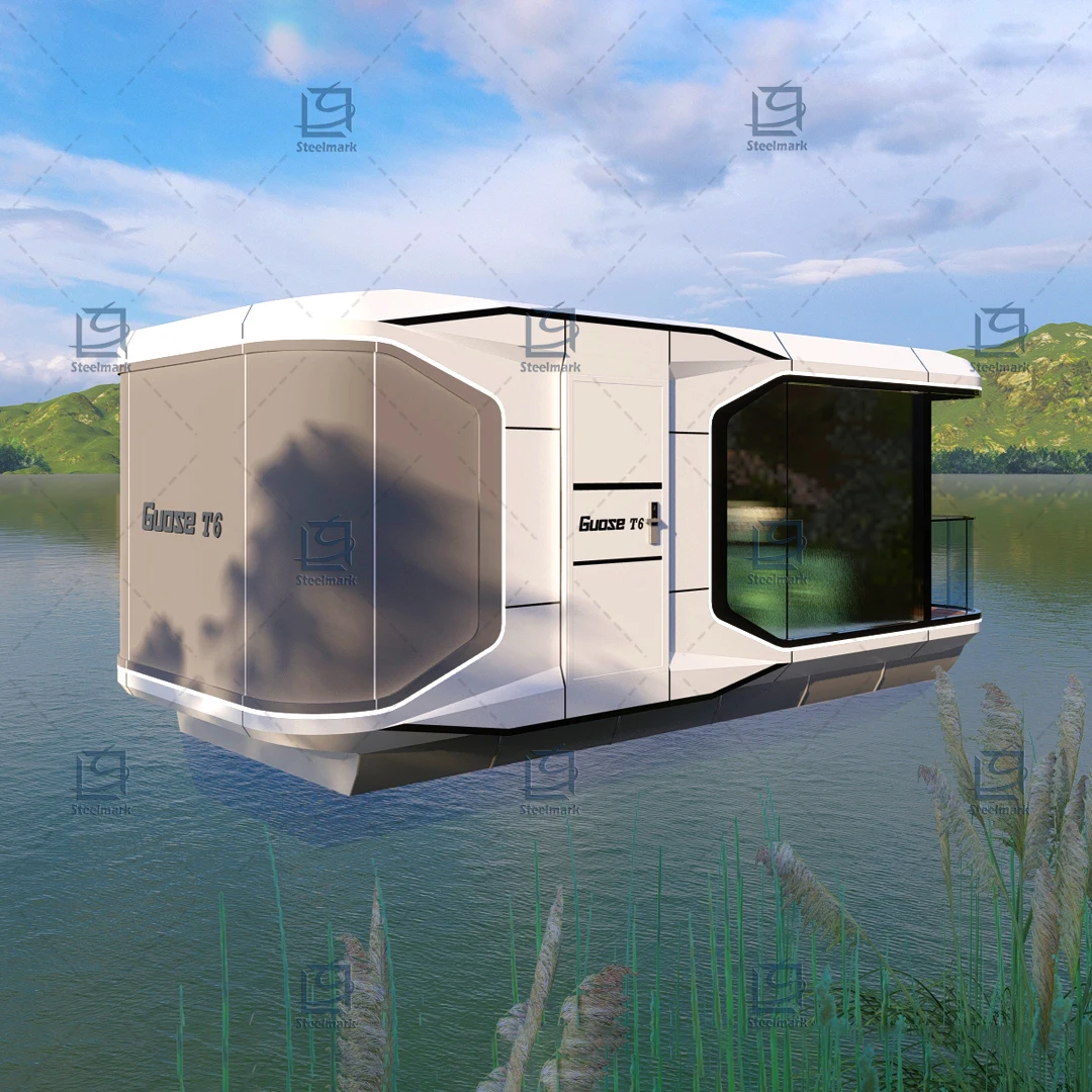 High quality factory direct sales of prefabricated China houseboats for entertainment water aluminum space capsules