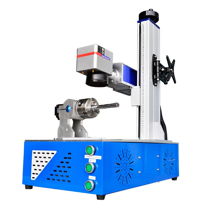 35% Discount!!!  Mopa Color Mask 3D Dynamic Marker Raycus Metal Fiber Laser 20W 30W 50W Fiber Laser Marking Machine With Rotary