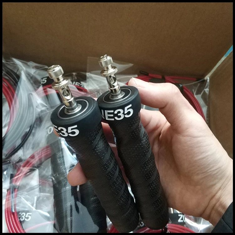 MKAS Custom logo Adjustable Aluminium Handle High Speed Self Locking Skipping Jump Rope