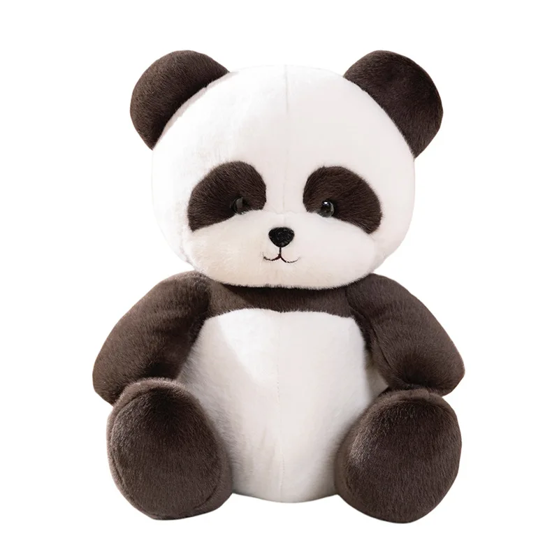 Adorable pet Animal Plush toys sitting position Stuffed Panda raccoon toys Custom super cute animal Plush dolls for kids gifts