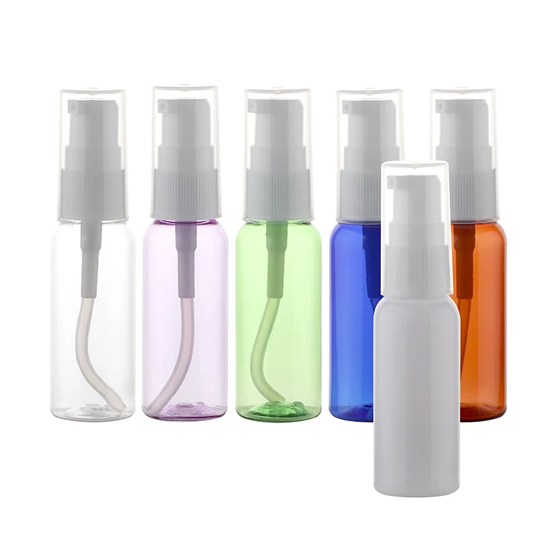 Colorful 10 ml 15 ml 20 ml 30 ml 40 ml 50 ml plastic pet squeeze lotion bottle with flip top cap