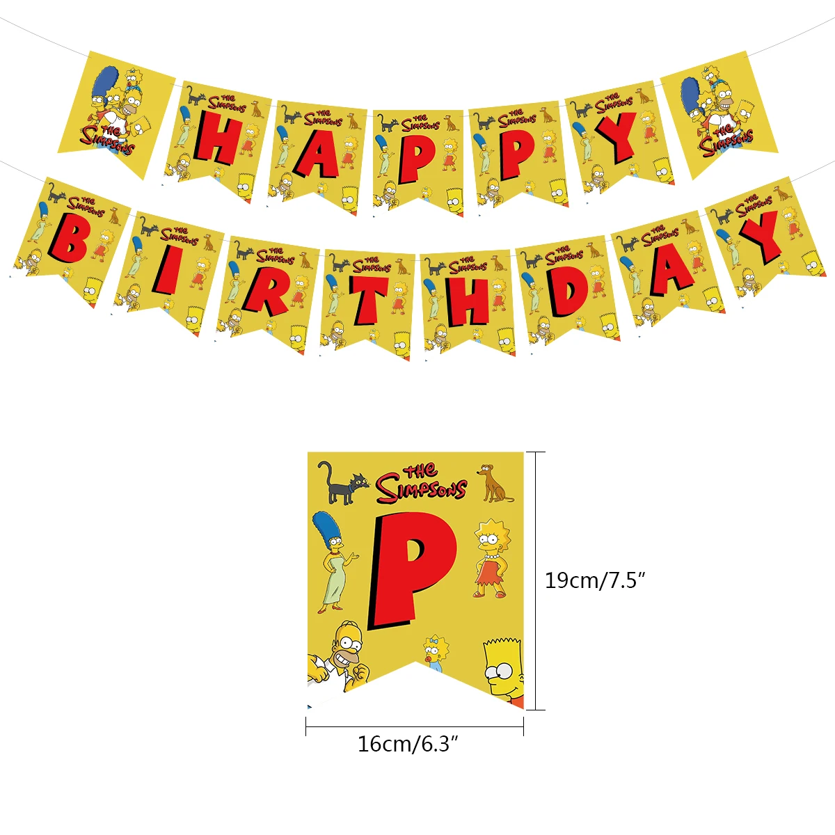 Simpsons Family Duff Bottle Cartoon Foil Balloons Set Happy Birthday Party Decorations Ballons Kit
