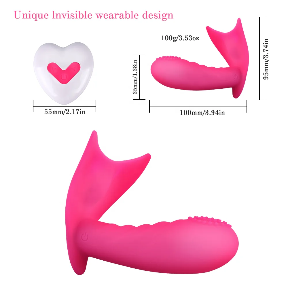 
ISO BSCI Factory silicone USB Charge wireless remote control strap on penis vibrator wearable vibrator 