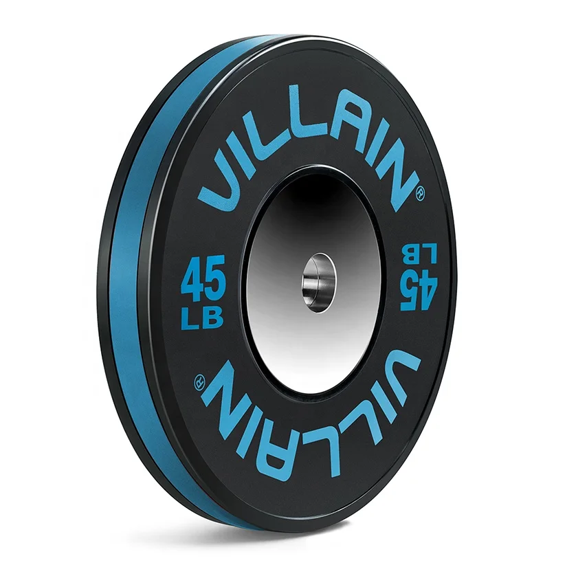 Villain Weightlifting Color Striped Competition Bumper Plates MOQ 500KG