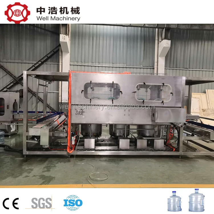 
New Teach 1200BPH 20 Liter bottled water filling machine 5 gallon water filling line Turnkey Project 