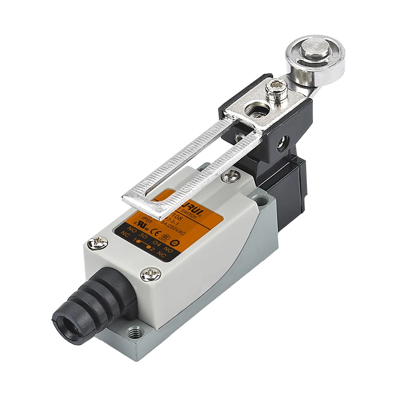 5A 250V adjustable rotary roller lever travelling limit switch