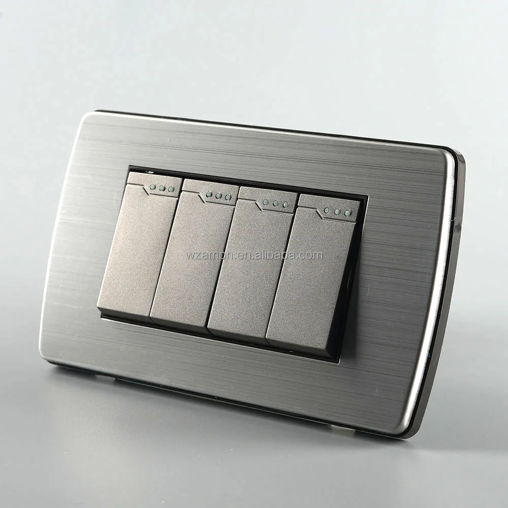 American Standard Stainless Steel Safety House Light Wall Switches Electric Button Wall Light Switch