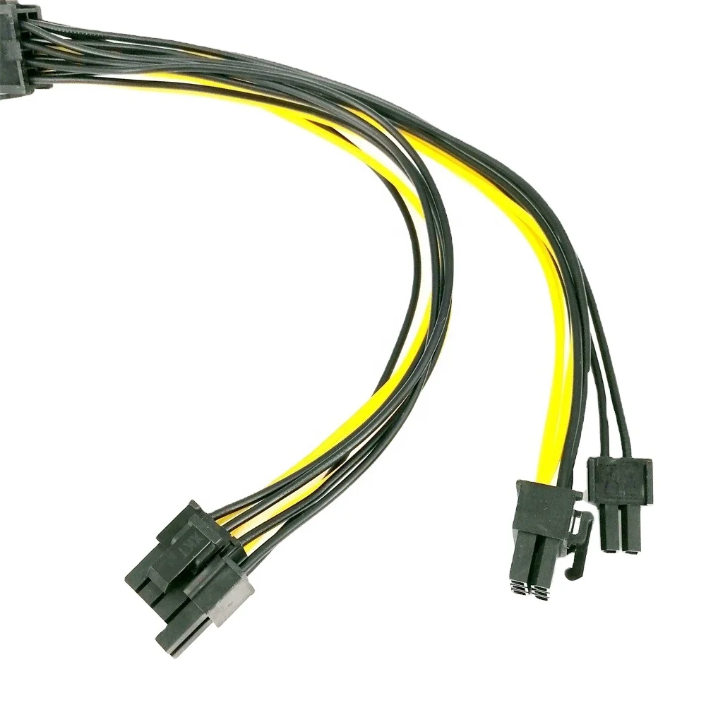 12V 8 Pin to Dual 8Pin (6+2) Pin PCIE Adapter Power Supply Cable 20cm  EPS CPU  cable