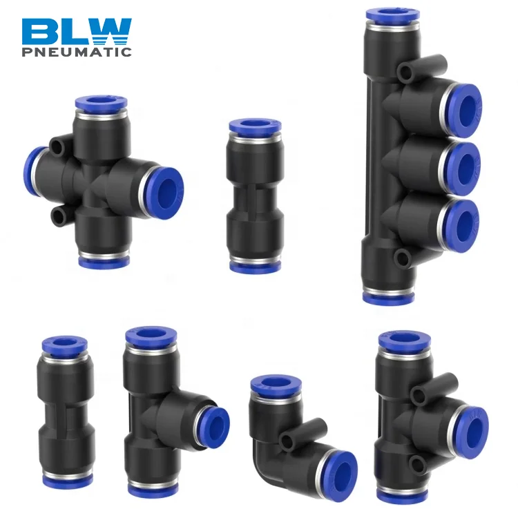 Yueqing Factory Pneumatic Part Plastic Air Hose Quick Connectors for Air Pipe Garden Hose