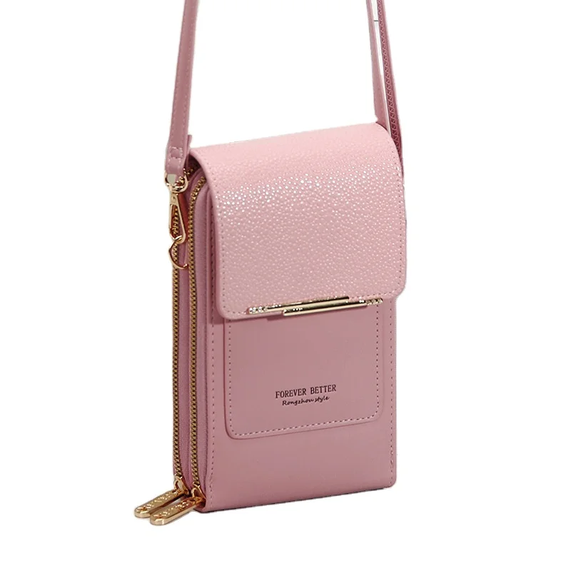Waterproof phone bag for women  touch screen phone purses bag cash card holder crossbody shoulder wallet bag