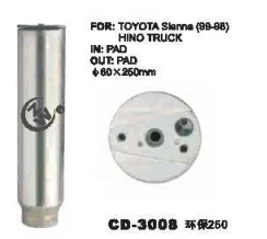 ZW CD-3008 Air Conditioning Systems Size 60x250mm Car Aluminum Auto Ac Receiver Drier