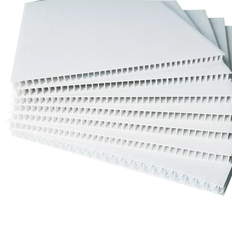 Hot selling high gloss flame retardant corrugated flexible polypropylene corrugated plastic sheet marble sheet