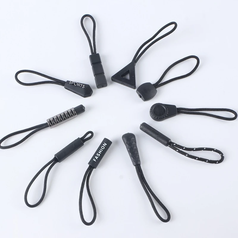 Fashion Zipper Rope Zipper Puller High Quality Drawstring Accessories Zipper Pull Rope