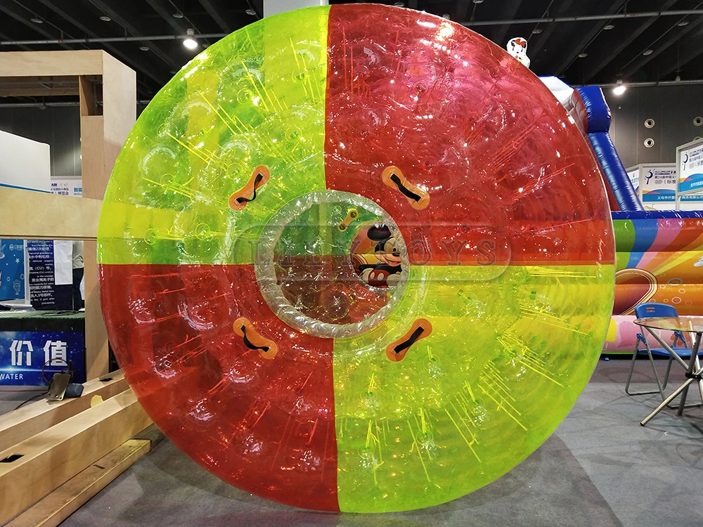 Attractive crazy TPU and PVC water proof inflatable zorb roller ball for outdoor water playground park
